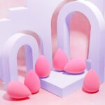 AOA Studio Collection makeup Sponge Set Latex Free and High-definition Set of 6 makeup Wonder blender For Powder Cream and Liquid, Super Soft Wonder Beauty Cosmetic - Image 4