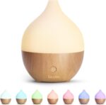 SALKING Essential Oil Diffuser, 100ml Small Aromatherapy Diffuser with Auto Shut-Off Function, Ultrasonic Diffusers for Essential Oils, Cool Mist Humidifier with Warm White Lights, for Office Home - Image 2
