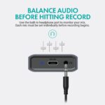 Movo USB Podcast Equipment Bundle for 4 – USB Interface with 4 UM700 Condenser Microphones – 4-Port Powered Hub for Streaming, Podcasting, Interviews - Image 5