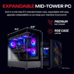 Skytech Gaming Azure 3 Desktop PC, Ryzen 7 7800X3D 4.2 GHz (5GHz Turbo), NVIDIA RTX 5060 Ti 16GB, 1TB Gen4 NVMe SSD, 32GB DDR5 RAM 6000 RGB, 650W Gold PSU, 360mm ARGB AIO, Wi-Fi, Win 11 - Image 8