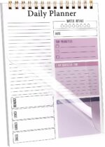 Newkita 5.1x7.8 Inch To Do List Notepad for Work, 30 Sheets Undated Daily Planner Notebook, Multiple Functional Checklist Notepads for Office, School and Home (White) - Image 2