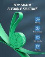 Resistance Bands for Working Out: 5-Levels Exercise Bands Set - Pull Up Assistance Elastic Silicone - Physical Therapy/Stretching/Training - Home Gym for Women/Men - Image 4