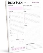 Daily Planner Notepad - Tear-Off Daily Planning Pad, Organizer with To Do Lists, Schedule, Appointment, Productivity Tracker, 50 Undated Sheets, 8.5 x 11 in - Image 2