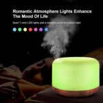300ML Essential Oil Diffuser, Remote Control Ultrasonic Aromatherapy Oil Diffusers Cool Mist Humidifier, Waterless Auto-Off and 7 LED Light Colors for Bedroom, Yoga, SPA, Baby - Image 5