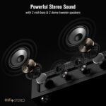 Vinyl Record Player All-in-1 LP Turntable Built-in Four Speakers HiFi Belt Drive System with Phono Preamp ATN-3600L MM Cartridge BT Wireless Aux-in RCA Line Out Auto Off Black Classic Edition - Image 4