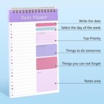 LABUK 10 Pack Daily To Do List Notebook 5" x 8" Daily Planner 30 Sheets Spiral to Do List Notebook for Classroom Office Plan Work Schedule Checklist - Image 5