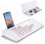 TSJ OFFICE Small Desktop Whiteboard -Glass Dry Erase Board Computer Keyboard Stand White Board Surface Pad with Drawer, Desk Organizers with Accessories for Office, Home, School Supplies - Image 2