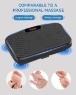 Vibration Plate Exercise Machine, Vibration Plate Platform for Lymphatic Drainage, 200 Adjustable Speeds Power Shaping Vibrating Plate Helps Weight Loss, Shaping, Max Weight 450 Lbs - Image 5