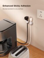 6 Pack Magnetic Cable Clips [Cable Smooth Adjustable] Cord Holder, Under Desk Cable Management, JOYROOM Adhesive Wire Holder Keeper Organizer for Home Office Desk Phone Car Wall Desktop Nightstand - Image 6
