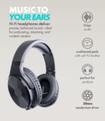 Movo Portable Podcast Equipment Bundle for iPhone/Android Phones- Podcast Kit with Audio Interface, 2 CastMic Dynamic Mics, 2 Headphones, 2 Boom Arms - for Smartphones, Computers, PC and Mac - Image 7