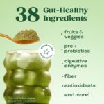 Bloom Nutrition Superfood Greens Powder, Digestive Enzymes with Probiotics and Prebiotics, Gut Health, Bloating Relief for Women, Chlorella, Green Juice Mix with Beet Root Powder, 30 SVG, Mango - Image 5