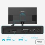 KOORUI 24-inch Computer Monitor Full HD 1920 x 1080p 100Hz VA Display 3000:1 Contrast Ratio with HDMI VGA, Three-Sided Slim Bezels, Freesync, 100 x 100 mm VESA Mountable, Ergonomic Tilt, Black - Image 10