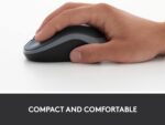 Logitech M185 Wireless Mouse, 2.4GHz with USB Mini Receiver, 12-Month Battery Life, 1000 DPI Optical Tracking, Ambidextrous PC/Mac/Laptop - Swift Grey - Image 7
