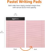 Amazon Basics Narrow Ruled 5-Inch by 8-Inch Lined Writing Note Pads, 6 Count (50 Sheet Pads), Multicolor - Image 7