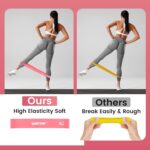 Resistance Bands for Working Out Exercise Loop Bands Workout Bands Set for Men Women Body Stretching, Crossfit Training, Home Workout, Physical Therapy, Booty Legs, Set of 5 - Image 6