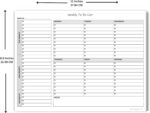 Weekly To Do List Notepad, 60 Page Task Planning Pad w/Daily Checklist, Priority Todo Checkbox & Notes. Desk Notebook to Organize Office 11 X 8.5 - Image 10