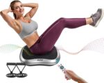 AXV Vibration Plate Exercise Machine Whole Body Workout Portable Mini Vibrate Fitness Platform Lymphatic Drainage Machine for Weight Loss Shaping Toning Wellness Home Gyms Workout (Mini) - Image 3