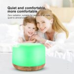 300ML Essential Oil Diffuser, Remote Control Ultrasonic Aromatherapy Oil Diffusers Cool Mist Humidifier, Waterless Auto-Off and 7 LED Light Colors for Bedroom, Yoga, SPA, Baby - Image 3