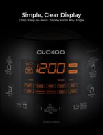 Cuckoo High 6 Cup Electric Heating Pressure Rice Cooker & Warmer – 12 Built-in Programs Including Glutinous (White), Mixed, Brown, GABA, Black Copper - Image 11