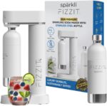 Fizzit Spärklï Carbonated Water Soda Maker with Stainless Steel Bottle Included,Dishwasher Safe - Image 2