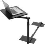 VIVO 20 inch Over Couch Swivel Table, Laptop Desk for Remote Work, Portable Recliner Workstation with Height Adjustable Swing Arm, Black, DESK-ST01C - Image 2