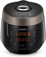 Cuckoo High 6 Cup Electric Heating Pressure Rice Cooker & Warmer – 12 Built-in Programs Including Glutinous (White), Mixed, Brown, GABA, Black Copper - Image 2
