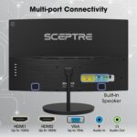 Sceptre Curved 27" FHD 1080p 75Hz LED Monitor HDMI VGA Build-In Speakers, EDGE-LESS Metal Black 2019 (C275W-1920RN) - Image 5