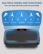 Vibration Plate Exercise Machine, Vibration Plate Platform for Lymphatic Drainage, 200 Adjustable Speeds Power Shaping Vibrating Plate Helps Weight Loss, Shaping, Max Weight 450 Lbs - Image 4