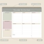 Weekly To Do List Notepad, Undated Planner with 52 Sheets (8.5''x11''), Desk Weekly Planner for Women & Man, Home School & Work-Green - Image 3