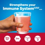 Emergen-C Immune+ Triple Action Immune Support Powder, BetaVia (R), 1000mg Vitamin C, B Vitamins, Vitamin D and Antioxidants, Raspberry – 30 Count - Image 3