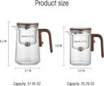 Enchanti Tea Pot, Magic Witchcraft Enchanted Glass Teapot with Strainer -600ML - Image 3