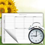 Weekly To Do List Notepad, 60 Page Task Planning Pad w/Daily Checklist, Priority Todo Checkbox & Notes. Desk Notebook to Organize Office 11 X 8.5 - Image 5