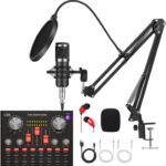Podcast Equipment Bundle, BM-800 Recording Studio Package with Voice Changer for Gamer and All-in-One DJ Mixer, Perfect for Laptop Computer Vlog Living Broadcast Live Streaming YouTube TikTok - Image 2