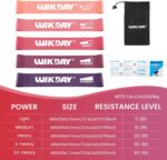 Resistance Bands for Working Out Exercise Loop Bands Workout Bands Set for Men Women Body Stretching, Crossfit Training, Home Workout, Physical Therapy, Booty Legs, Set of 5 - Image 3