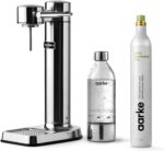 aarke Carbonator lll with CO2 Cylinder - Sparkling & Carbonation Water Machine, Stainless Steel with PET BPA-Free Reusable Bottle Volume 800 mL (Stainless Steel) - Image 2