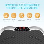 AXV Vibration Plate Exercise Machine Whole Body Workout Portable Mini Vibrate Fitness Platform Lymphatic Drainage Machine for Weight Loss Shaping Toning Wellness Home Gyms Workout (Mini) - Image 7