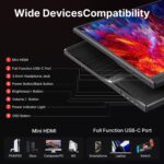 WGK Portable Monitor 15.6-inch 1080P USB-C HDMI Ultra Slim Travel Monitor with Kickstand for Laptop, PC, Mac Phone, PS, Xbox, Swich Gaming Monitor IPS Slim Zero Bezel - Image 6