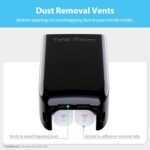 TotalMount Hole-Free Remote Holders – Eliminate Need to Drill Holes in Your Wall (Black Remote Control Holders, Quantity 2) - Image 8