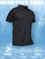 MAGCOMSEN Men's Polo Shirt Quick Dry Performance Short Sleeve Tactical Shirts Pique Jersey Golf Shirt - Image 7