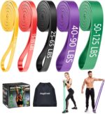 Resistance Bands for Working Out: 5-Levels Exercise Bands Set - Pull Up Assistance Elastic Silicone - Physical Therapy/Stretching/Training - Home Gym for Women/Men - Image 2