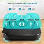 Dripex Vibration Plate Exercise Machine, Power Vibrating Plate for Lymphatic Drainage Weight Loss, Whole Body Workout Vibration Plates Fitness Platform, Fat Burner Shake Plate Equipment for Women Men - Image 3