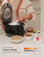 Cuckoo High 6 Cup Electric Heating Pressure Rice Cooker & Warmer – 12 Built-in Programs Including Glutinous (White), Mixed, Brown, GABA, Black Copper - Image 9