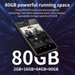 80GB Music Player, Mp3 & Mp4 Player with Bluetooth and WiFi with 4" IPS Touch Screen Digital Audio Players, M503 Pro Spotify Player with Amazon Music, Audible, Chrome Browser, Support Up 512GB - Image 6