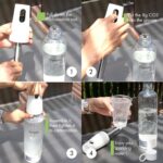 Portable Sparkling Water Maker - Travel Soda Maker for Home & Outdoor, 1L Carbonating Bottle, 10 pcs CO2 Cylinders, Compact Carbonated Water Machine for Flavored Drinks, Soda Machine (White) - Image 8