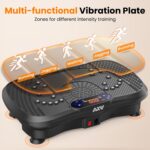 AXV Vibration Plate Fitness Platform Exercise Machine Vibrating Lymphatic Drainage Shaking Full Body Shaker Workout Vibrate Stand Shake Board Sport Gym for Weight Loss Fat Burner for Women Men - Image 9