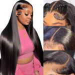 30 Inch13x6 Lace Front Wigs Human Hair 200 Density HD Transparent Lace Frontal Human Hair Wigs for Women Glueless Straight Wigs Human Hair Pre Plucked - Image 2
