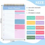 LABUK 10 Pack Daily To Do List Notebook 5" x 8" Daily Planner 30 Sheets Spiral to Do List Notebook for Classroom Office Plan Work Schedule Checklist - Image 3