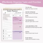Newkita 5.1x7.8 Inch To Do List Notepad for Work, 30 Sheets Undated Daily Planner Notebook, Multiple Functional Checklist Notepads for Office, School and Home (White) - Image 4