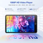 96GB MP3 Player with Bluetooth and WiFi, 4.02" Touchscreen Android Mp4 Mp3 Player with Spotify, Audible, Amazon Music, Deezer, Portable Music Player with Built-in Speaker, FM Radio, E-Book - Image 6