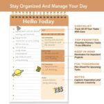 Daily To Do List Notepad - 52 Sheets Spiral Planner Checklist Notebook Work Organizer Planning Pad Perfect for Enhanced Productivity and Tasks Goal Achievement - Sunset Glow - Image 3